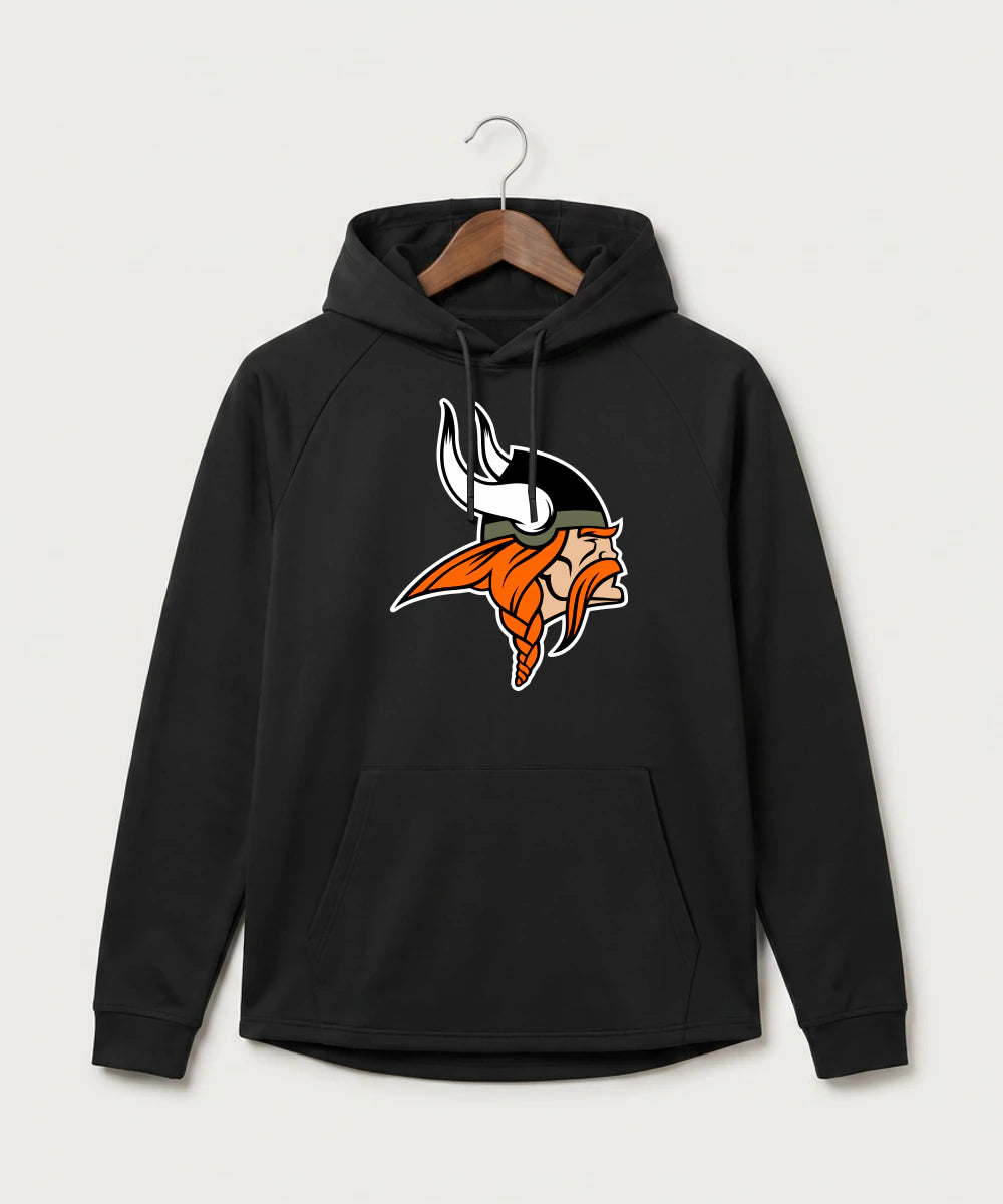 Littlefork Big Falls High School Football (Boys) - Black Hoodie - Full Front