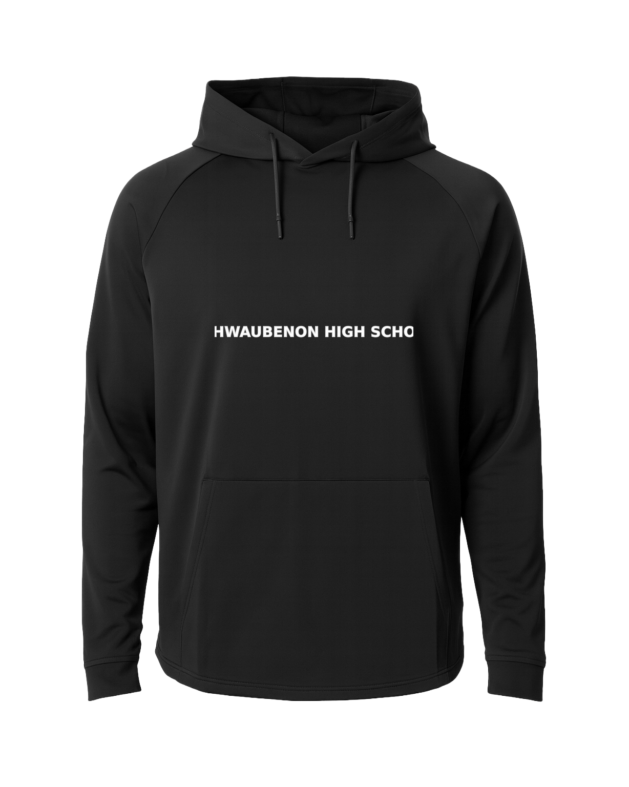 Ashwaubenon Baseball — final e2e test - Black Hoodie - Full Front