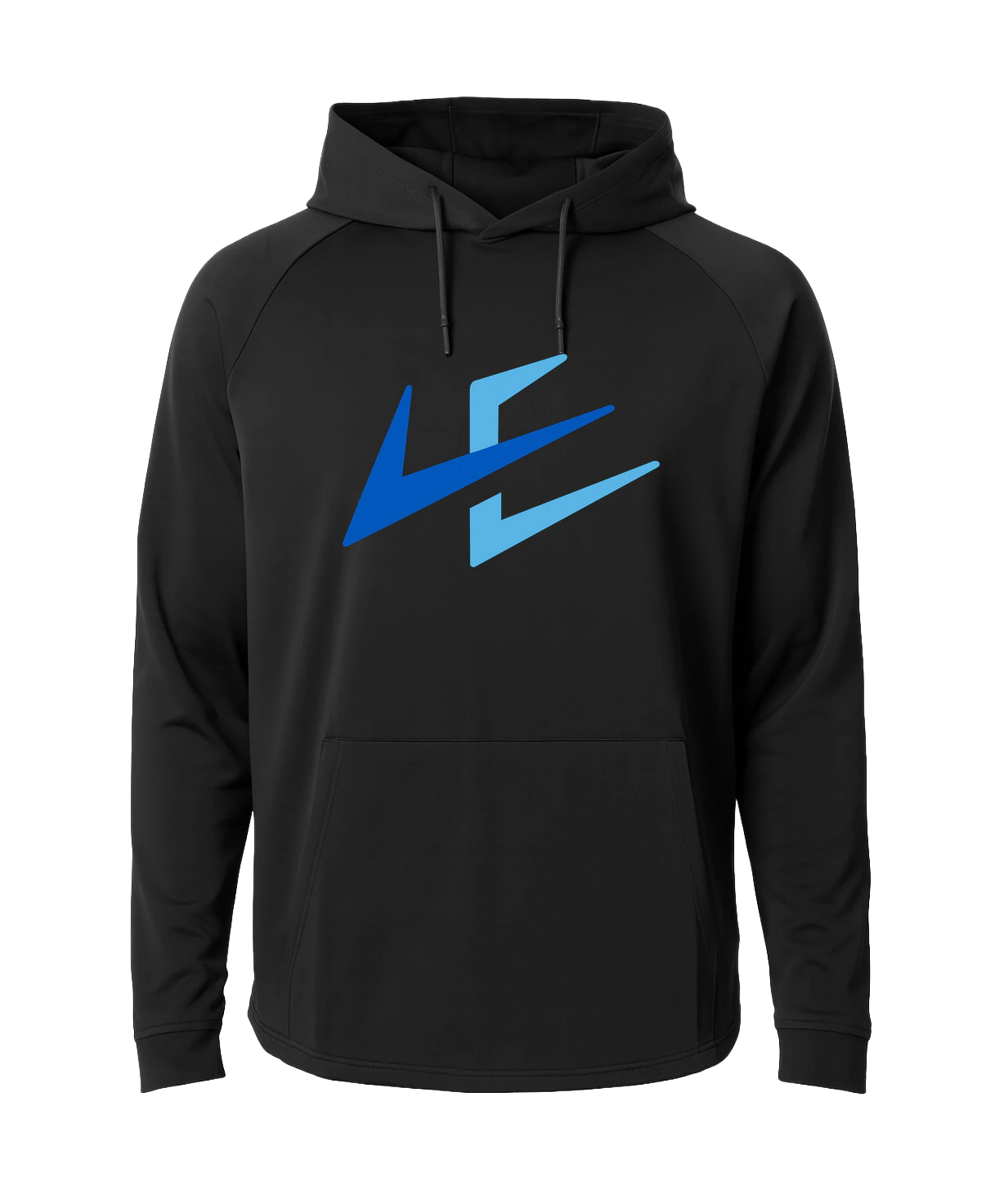 Leading Edge example_store - Black Hoodie - Full Front