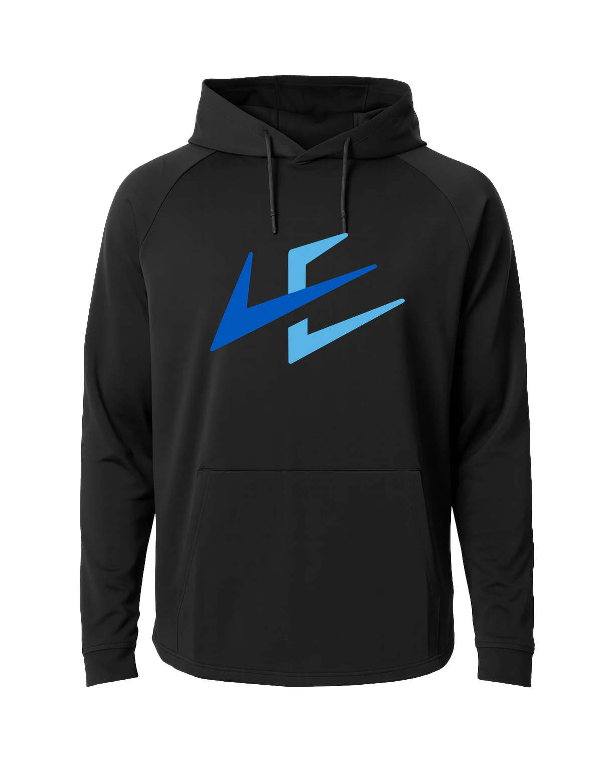 Leading Edge example_store - Black Hoodie - Full Front