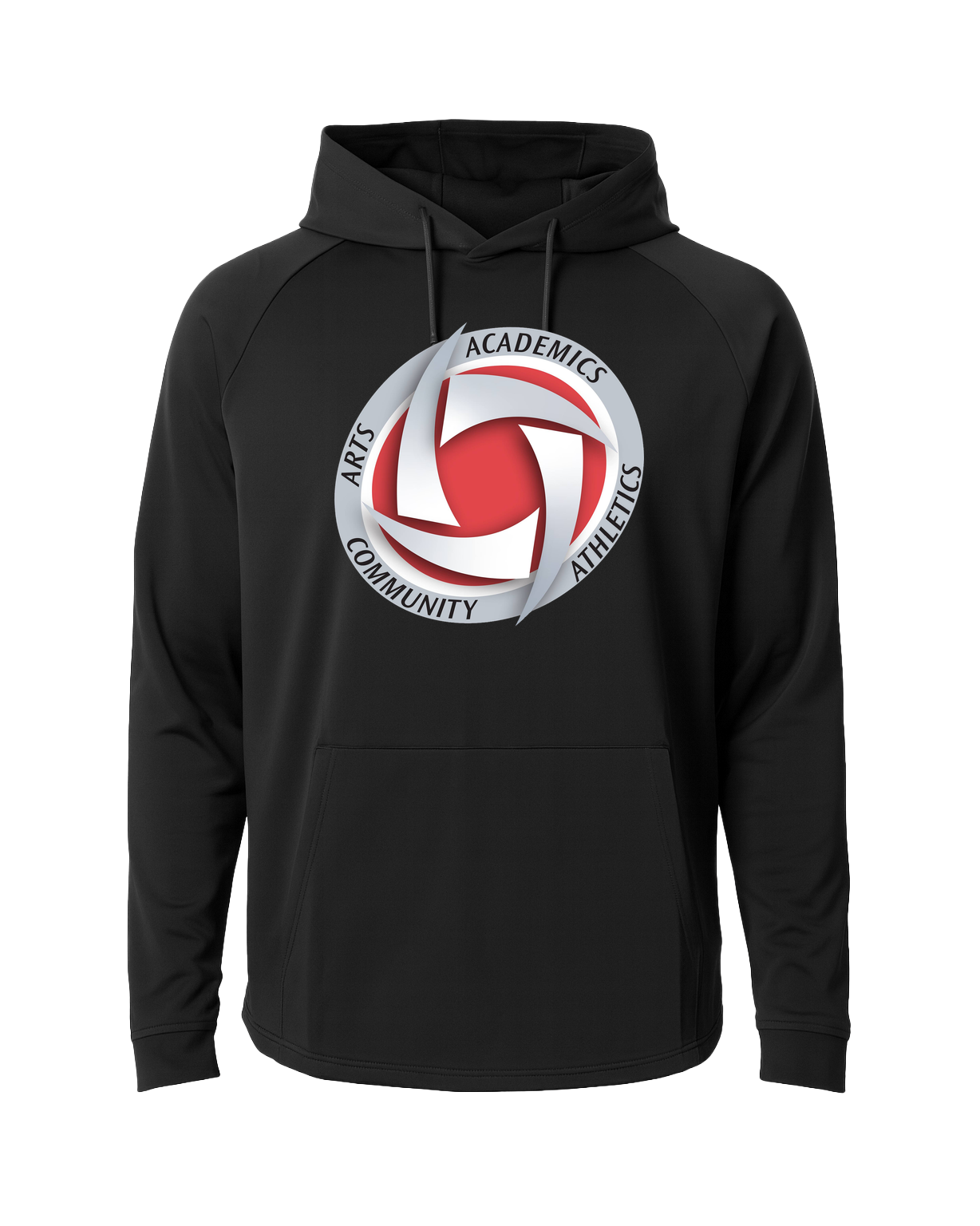 Houston Volleyball - Black Hoodie - Full Front