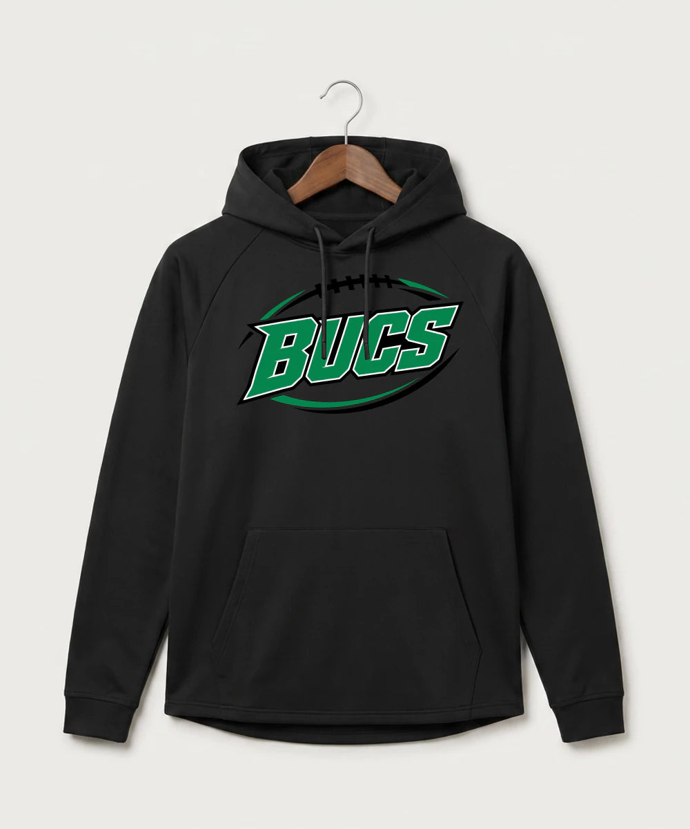 Waterville-Elysian-Morristown High School Football (Boys) - Black Hoodie - Full Front