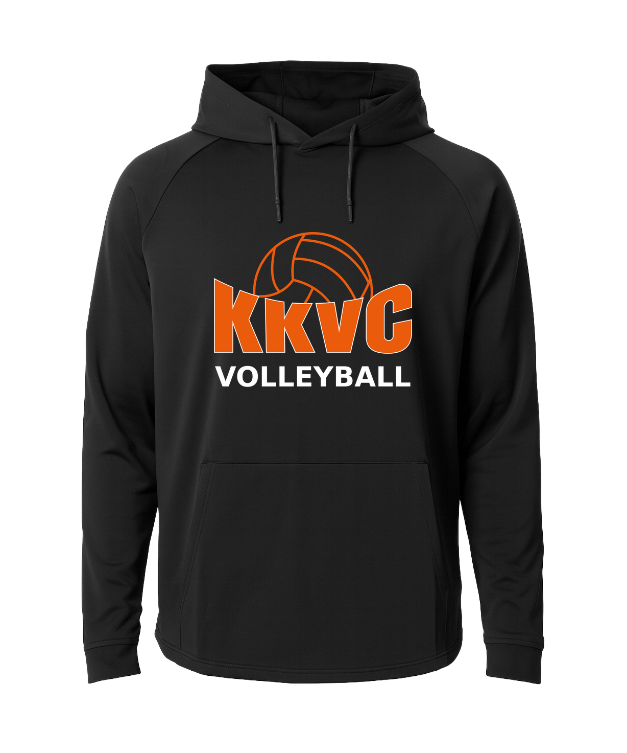 KVCC Volleyball - Black Hoodie - Full Front