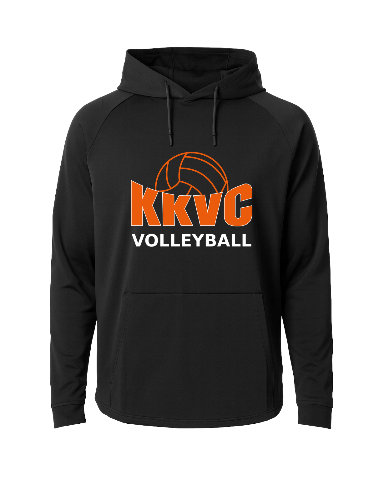 KVCC Volleyball - Black Hoodie - Full Front
