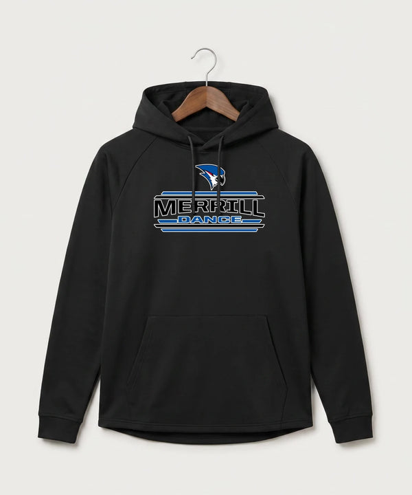 Merrill Dance and Cheer - Black Hoodie - Full Front