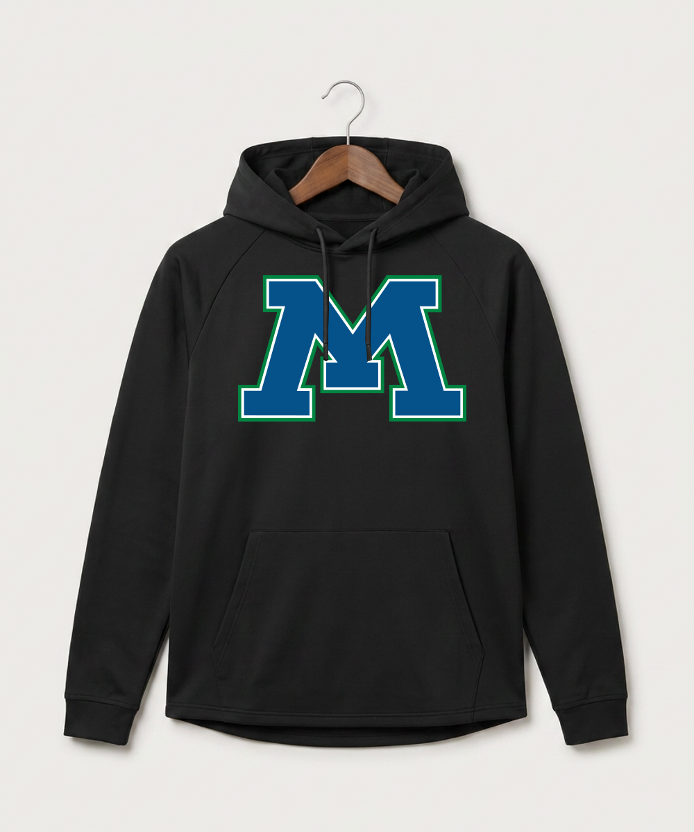 Minnewaska Area High School Football (Boys) - Black Hoodie - Full Front