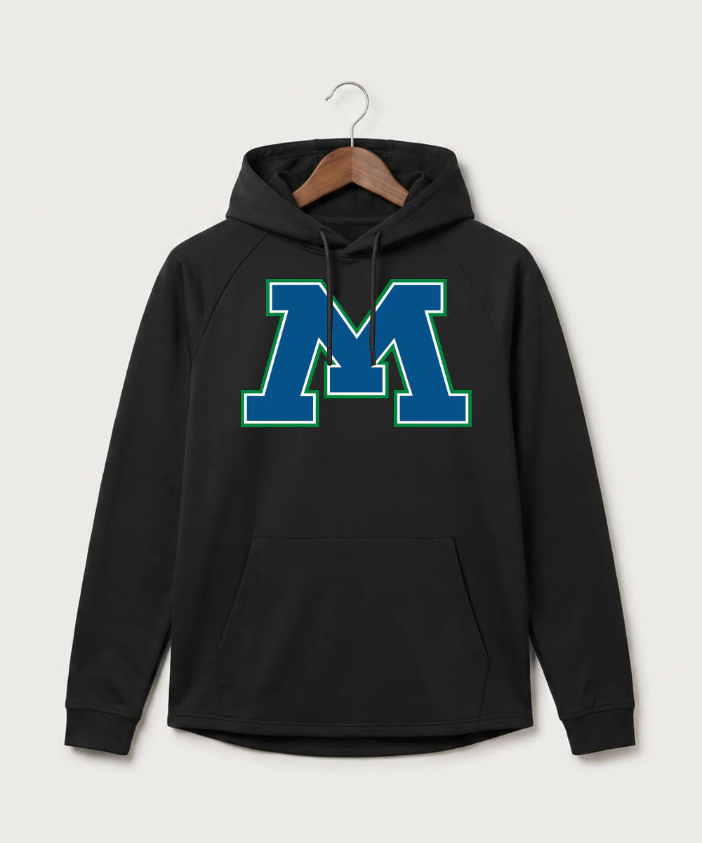 Minnewaska Area High School Football (Boys) - Black Hoodie - Full Front
