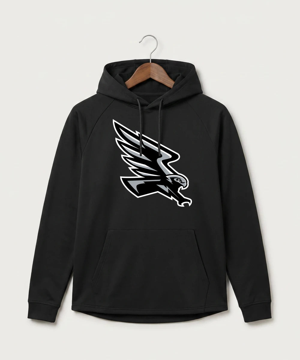 Red Rock Central High School Football (Boys) - Black Hoodie - Full Front