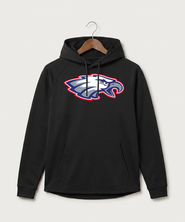 Pequot Lakes High School Football (Boys) - Black Hoodie - Full Front