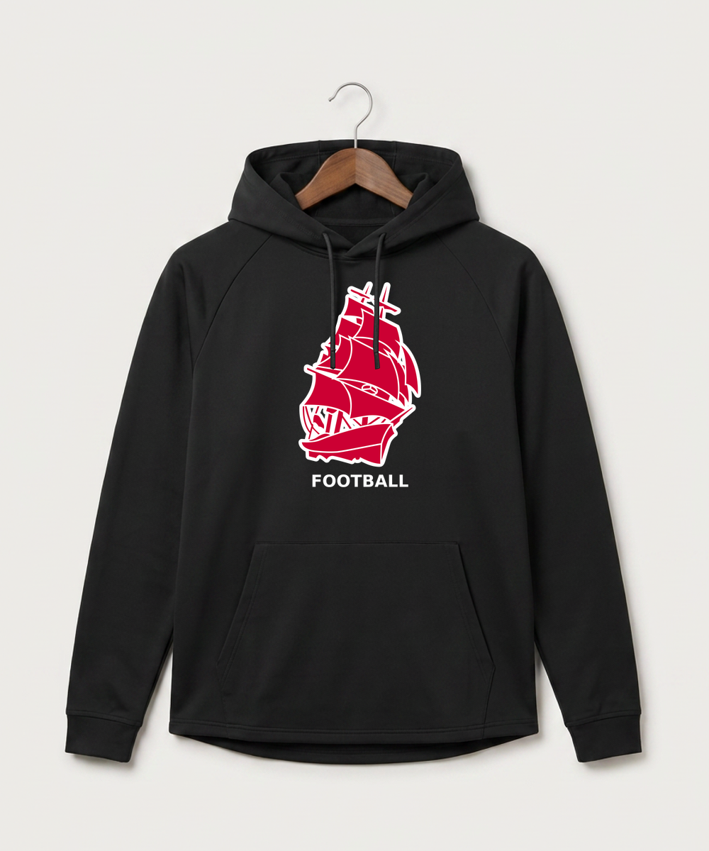 Amboy Football general - Black Hoodie - Full Front