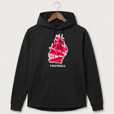 Amboy Football general - Black Hoodie - Full Front