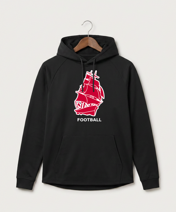 Amboy Football general - Black Hoodie - Full Front