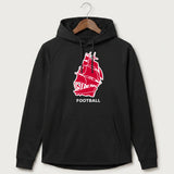 Amboy Football general - Black Hoodie - Full Front