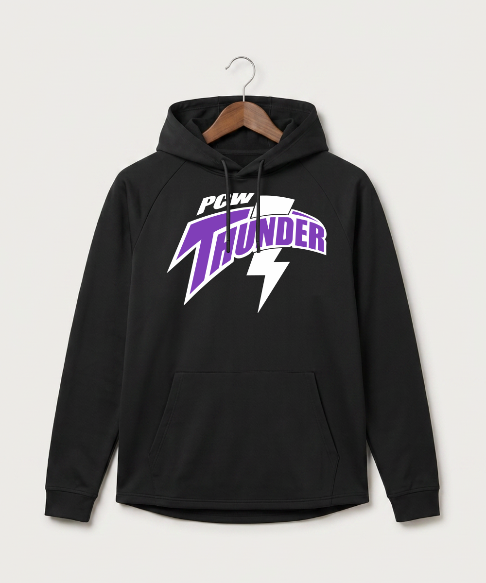 Polk County West Football (Boys) - Black Hoodie - Full Front