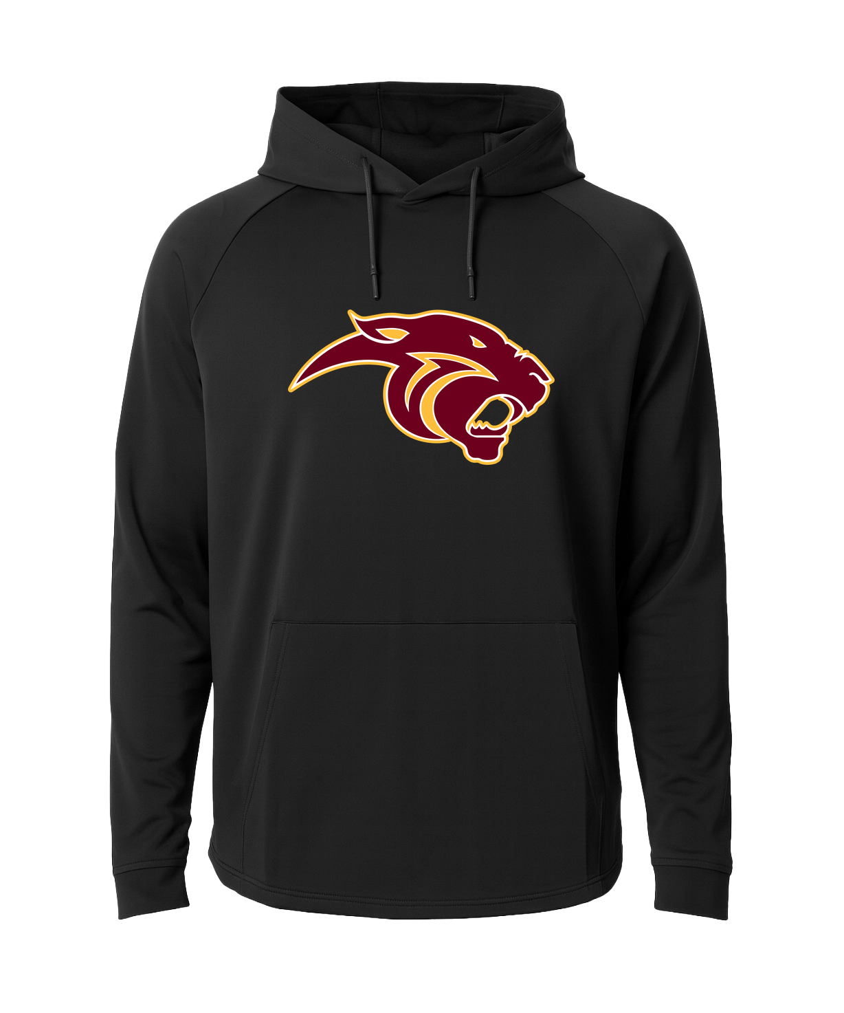 Pine Island Football - Black Hoodie - Full Front