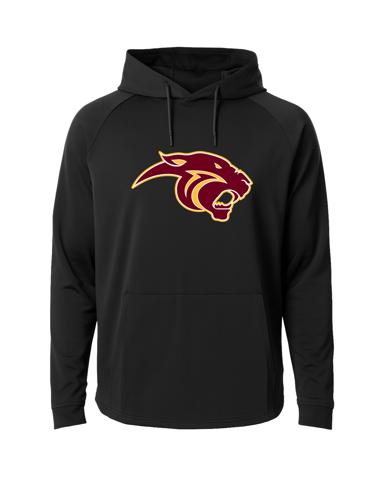 Pine Island Football - Black Hoodie - Full Front