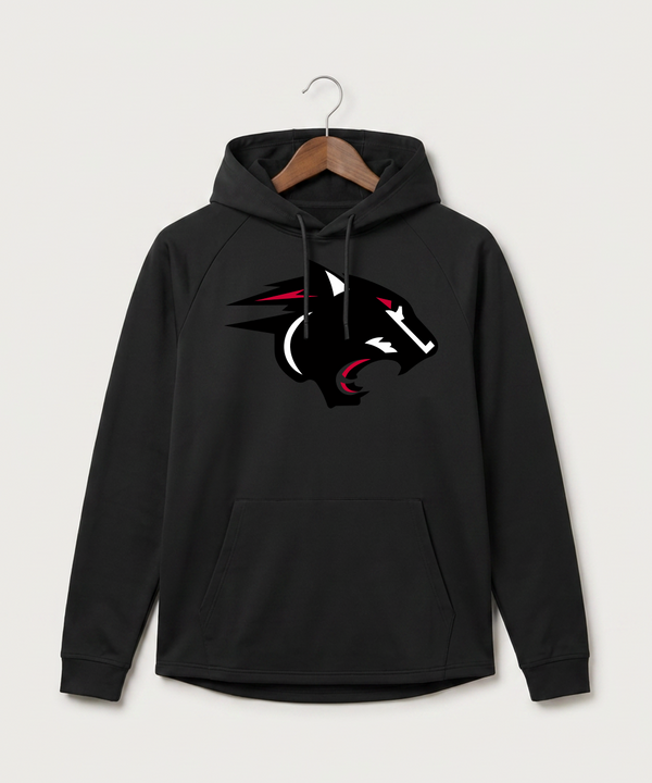Nrheg Panthers High School Football (Boys) - Black Hoodie - Full Front