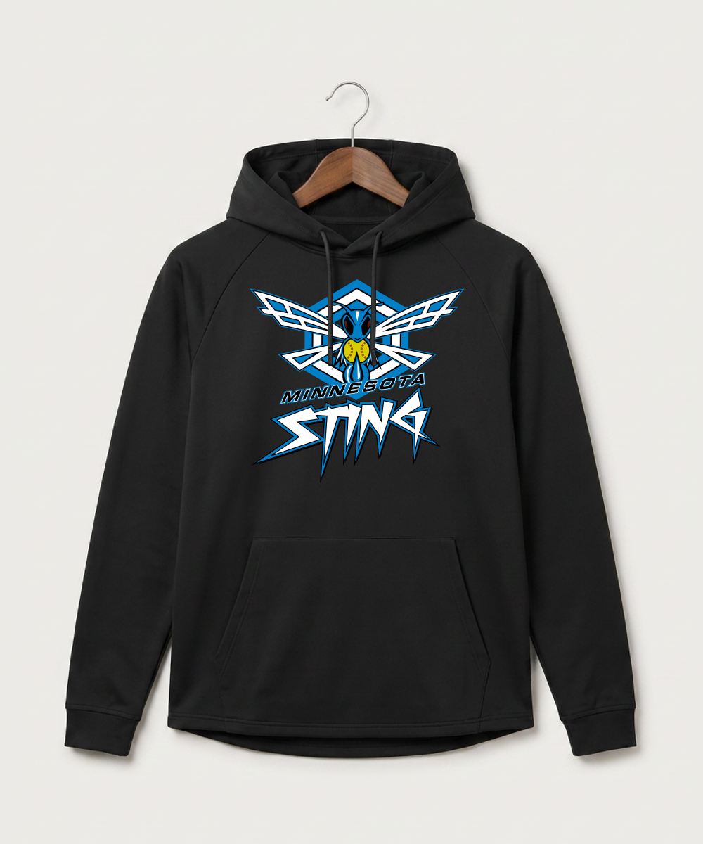Minnesota Sting Athletics - Black Hoodie - Full Front