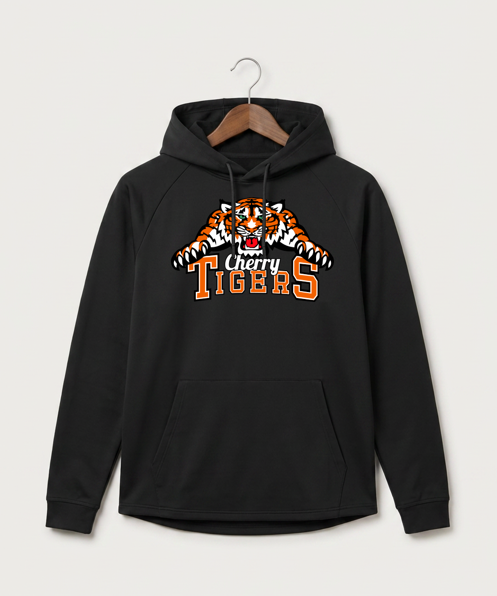 Cherry High School Athletics Coed - Black Hoodie - Full Front