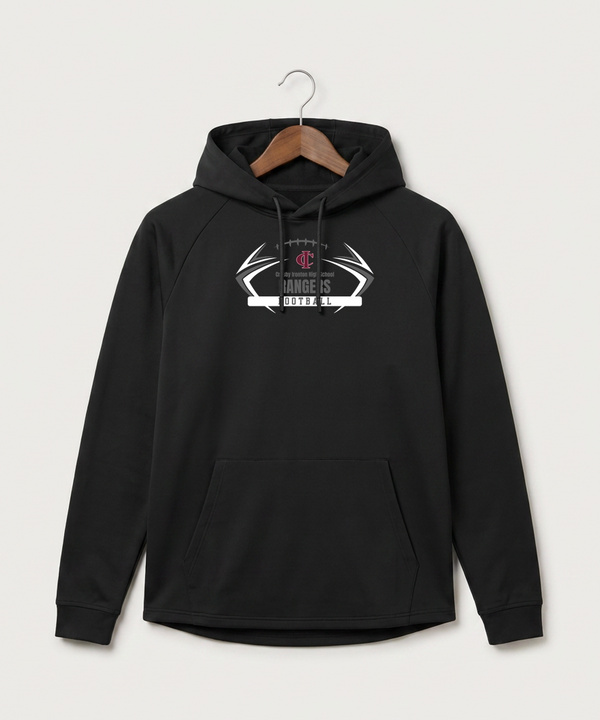 Crosby Ironton High School Football (Boys) - Black Hoodie - Full Front