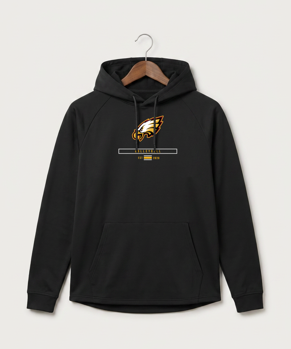 Dover-Eyota High School Volleyball (Girls) - Black Hoodie - Full Front