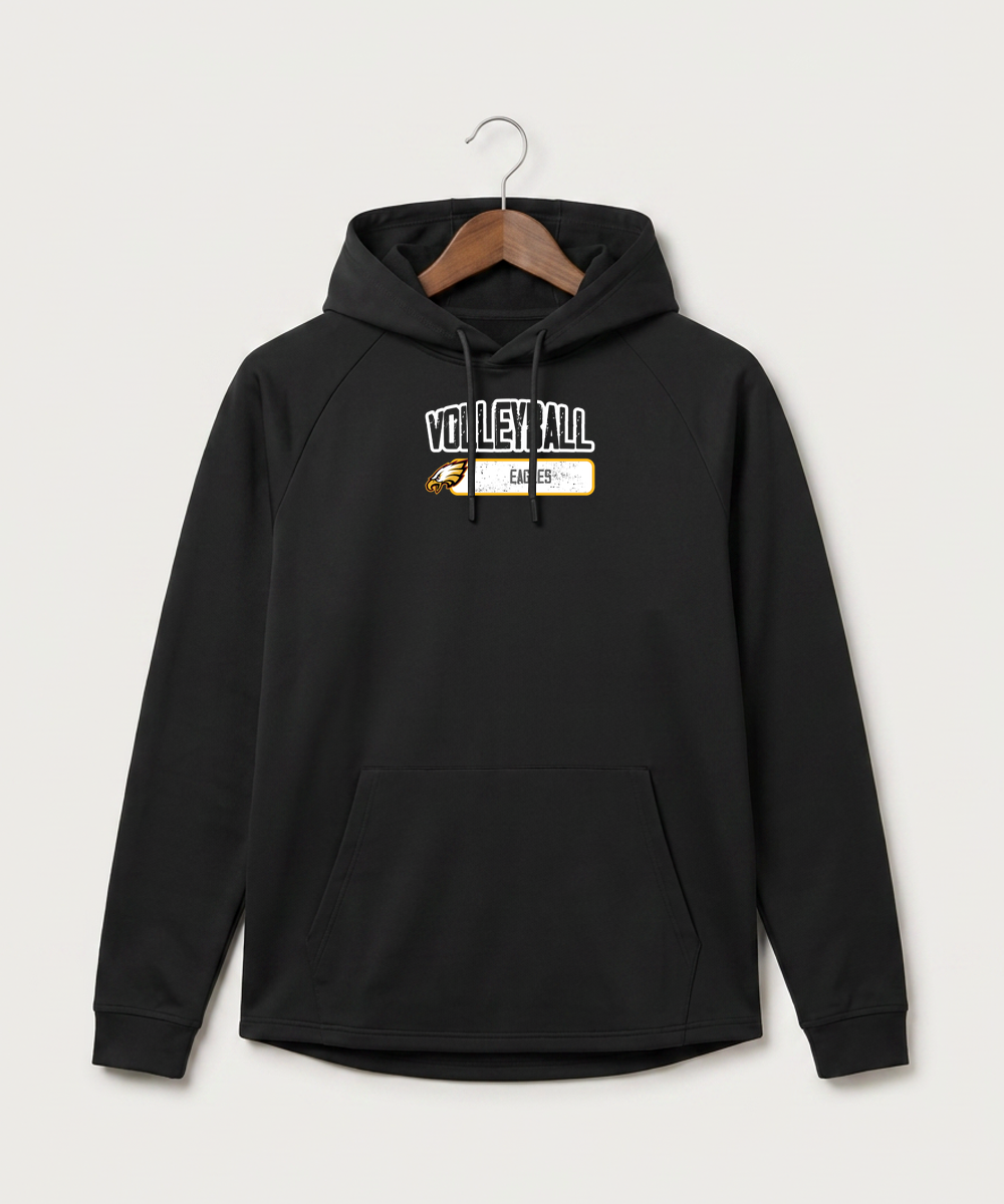 Dover-Eyota High School Volleyball (Girls) - Black Hoodie - Full Front