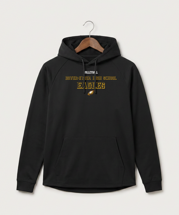 Dover-Eyota High School Volleyball (Girls) - Black Hoodie - Full Front