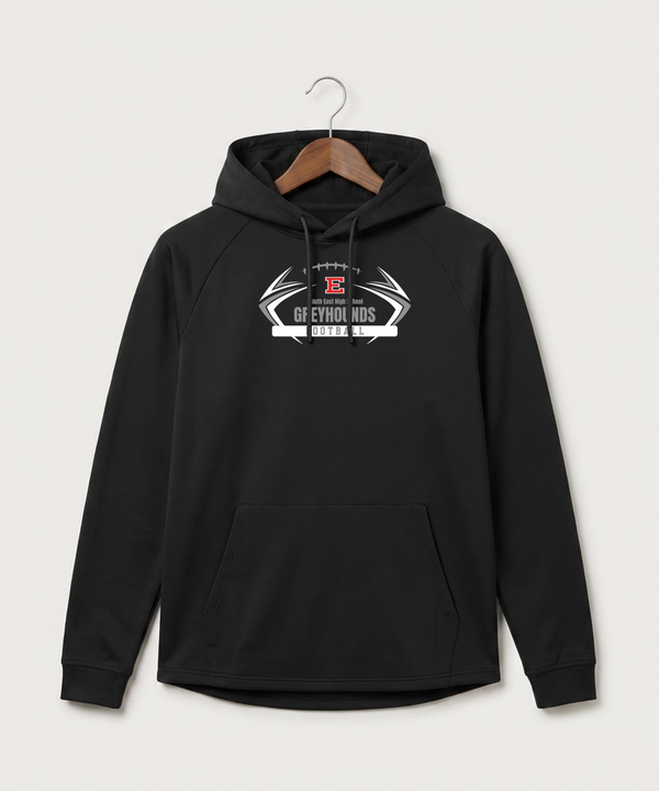 Duluth East High School Football (Boys) - Black Hoodie - Full Front