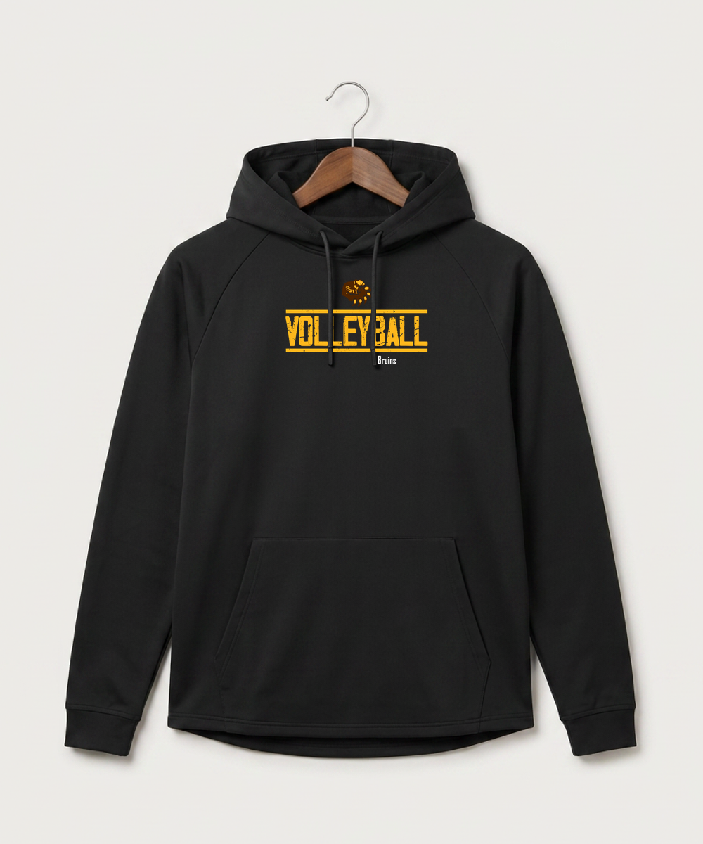 Fargo South High School Volleyball (Girls) - Black Hoodie - Full Front