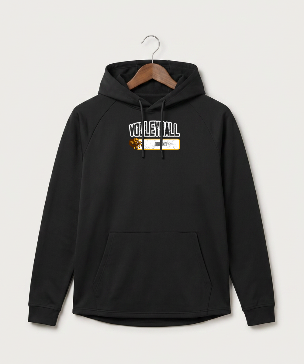 Fargo South High School Volleyball (Girls) - Black Hoodie - Full Front