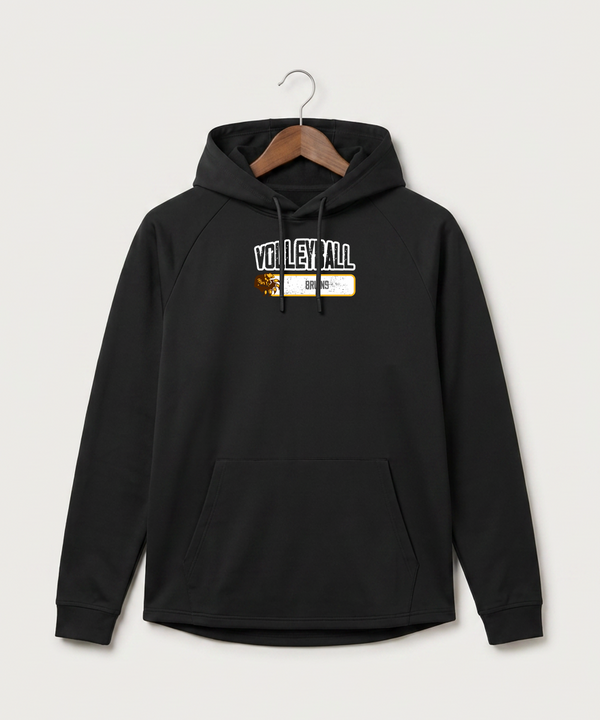 Fargo South High School Volleyball (Girls) - Black Hoodie - Full Front