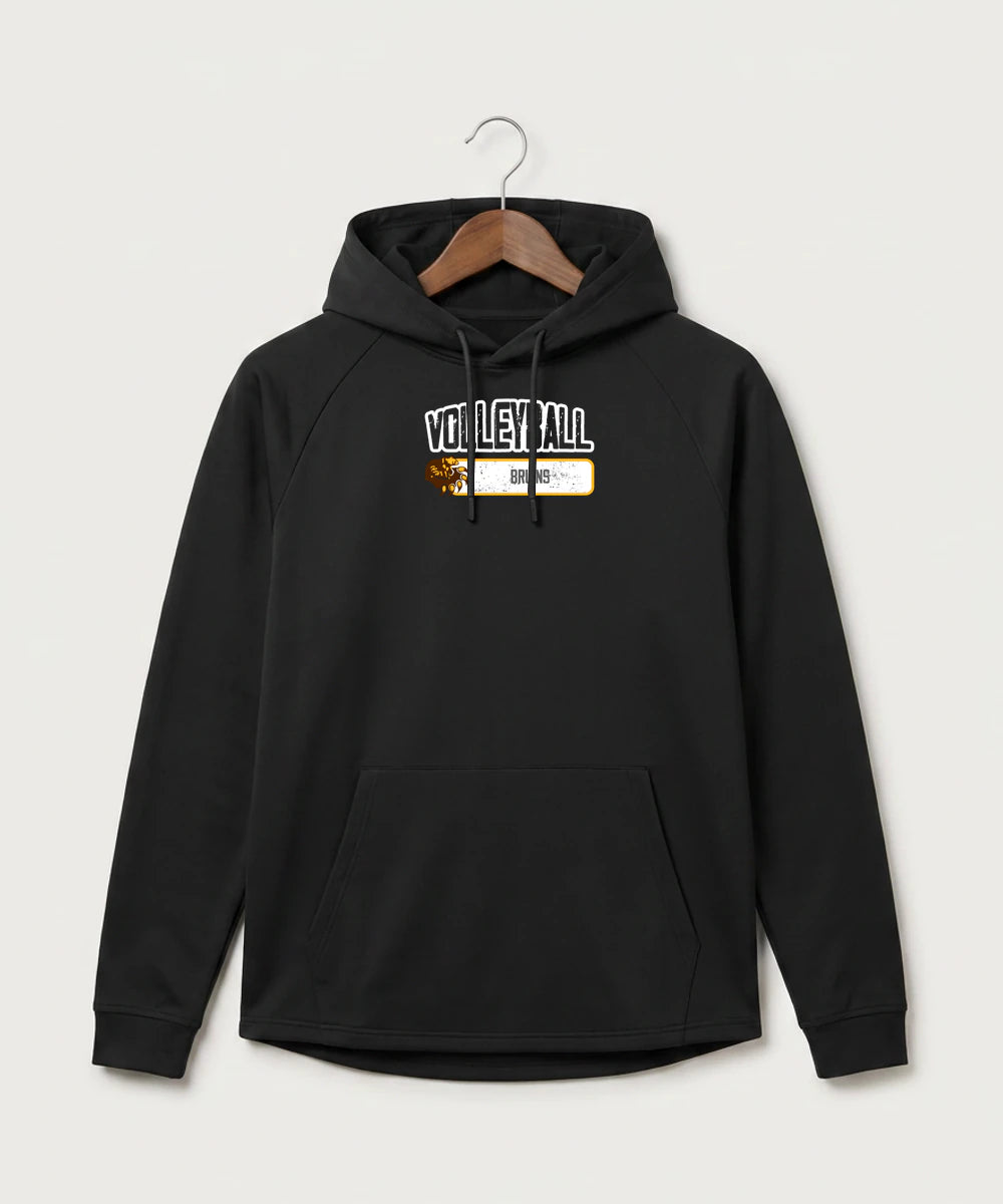 Fargo South High School Volleyball (Girls) - Black Hoodie - Full Front