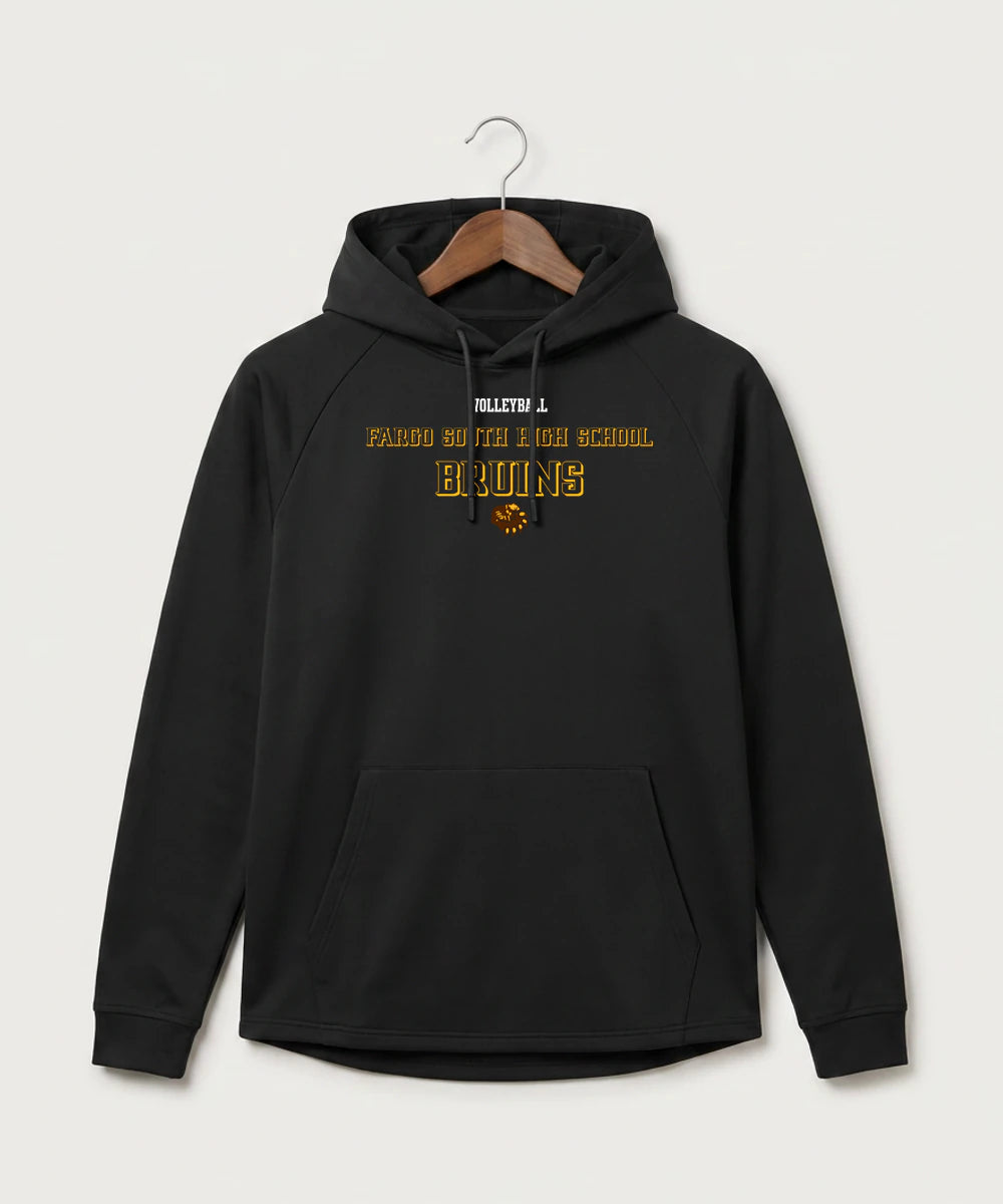 Fargo South High School Volleyball (Girls) - Black Hoodie - Full Front