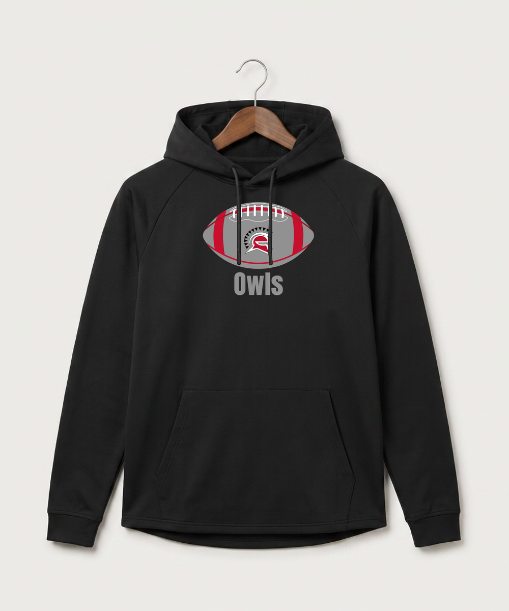 Hancock High School Football (Boys) - Black Hoodie - Full Front