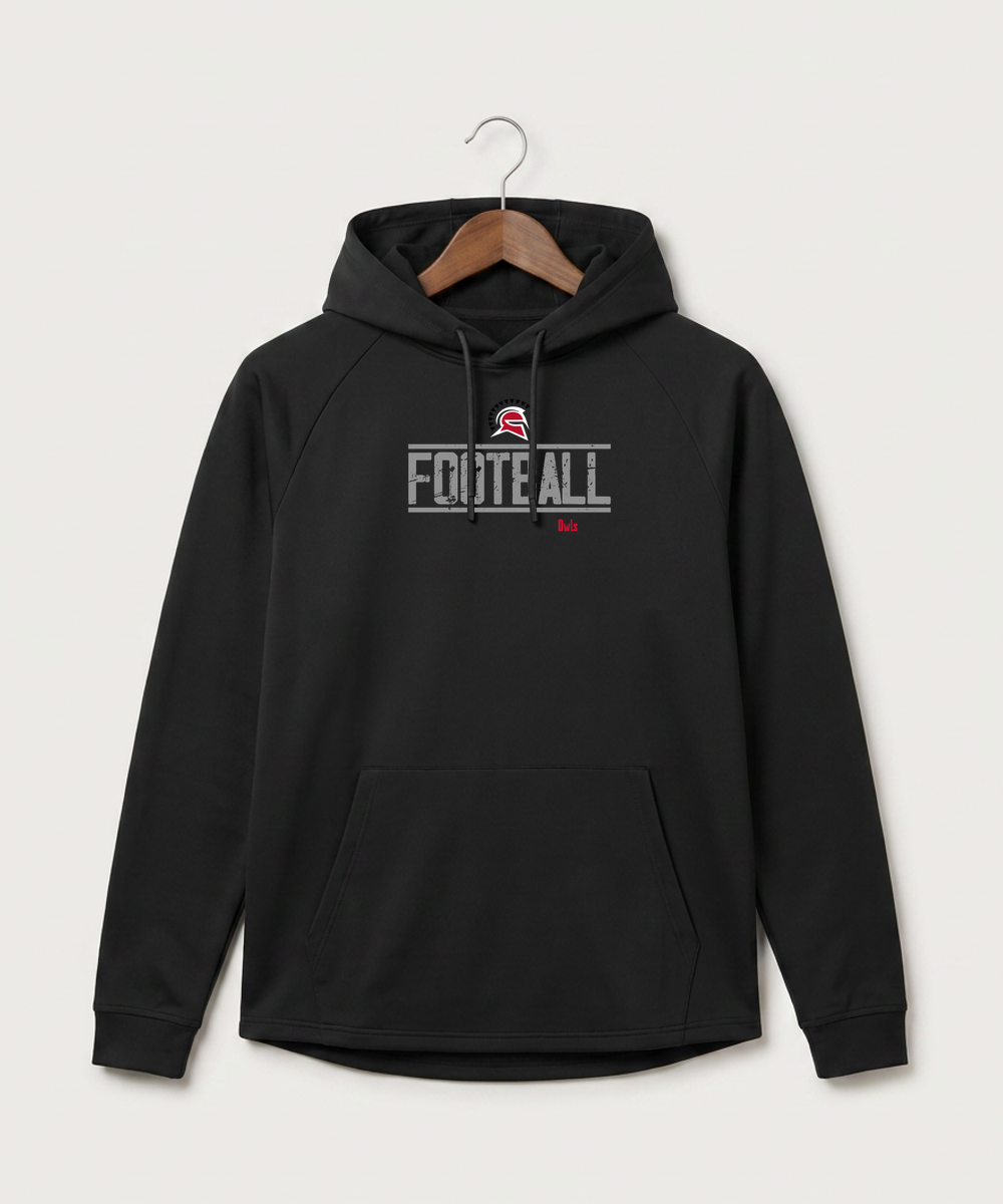 Hancock High School Football (Boys) - Black Hoodie - Full Front