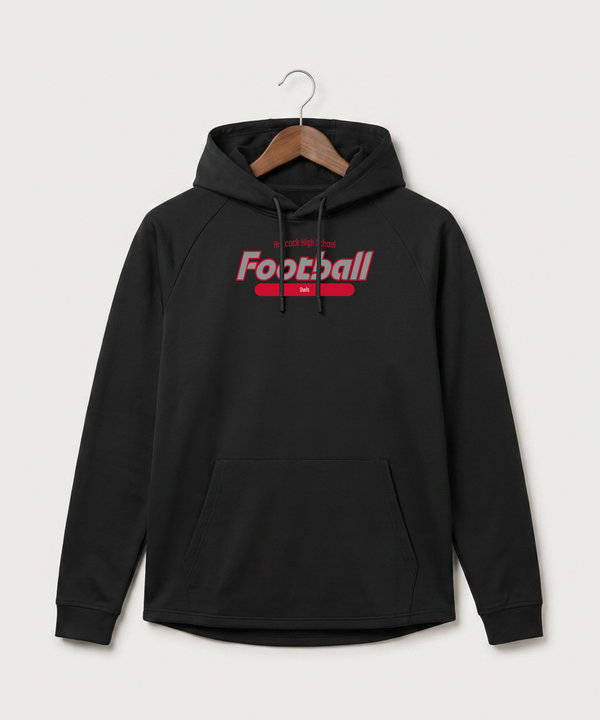 Hancock High School Football (Boys) - Black Hoodie - Full Front