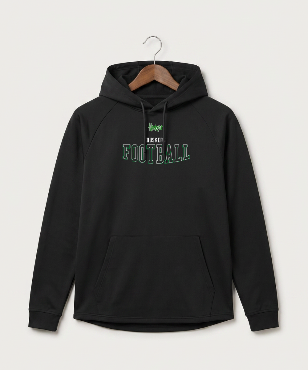 Holdingford High School Football (Boys) - Black Hoodie - Full Front
