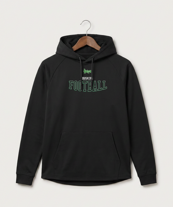 Holdingford High School Football (Boys) - Black Hoodie - Full Front