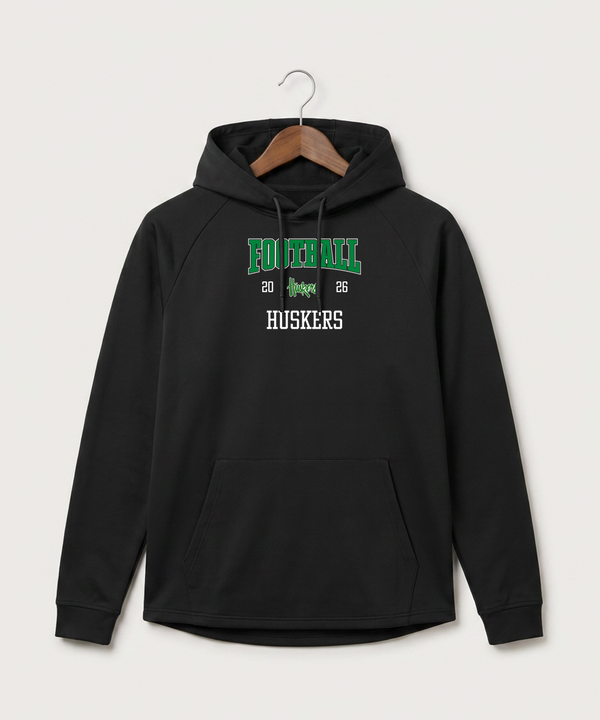 Holdingford High School Football (Boys) - Black Hoodie - Full Front