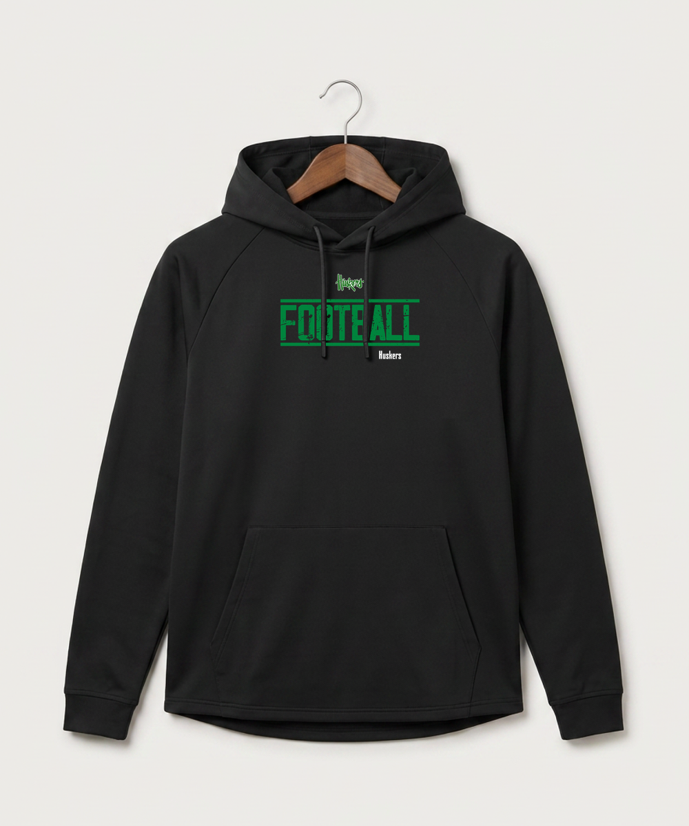 Holdingford High School Football (Boys) - Black Hoodie - Full Front