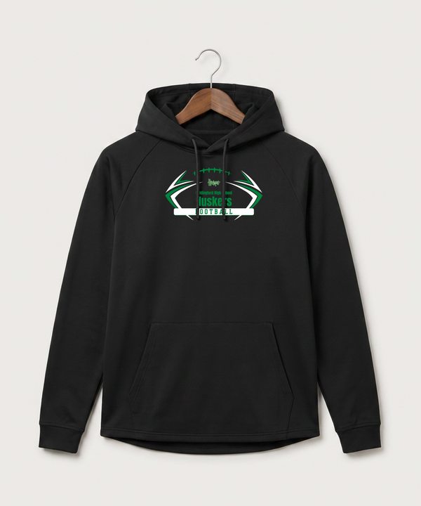 Holdingford High School Football (Boys) - Black Hoodie - Full Front