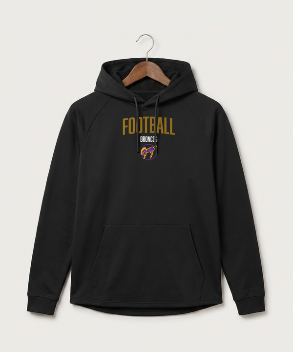 International Falls High School Football (Boys) - Black Hoodie - Full Front