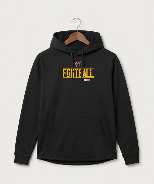 International Falls High School Football (Boys) - Black Hoodie - Full Front