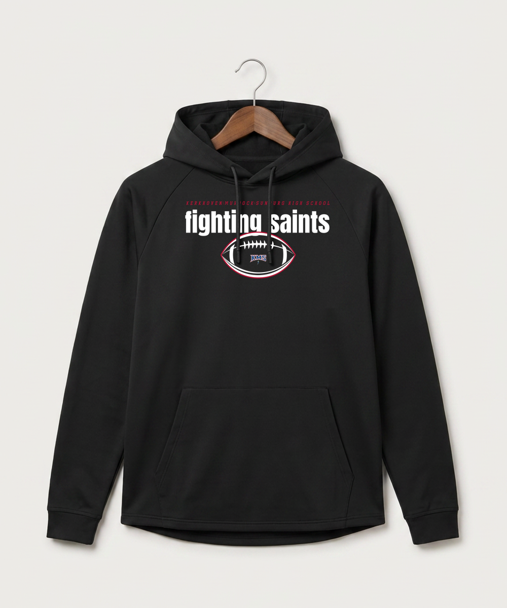 Kerkhoven-Murdock-Sunburg High School Football (Boys) - Black Hoodie - Full Front