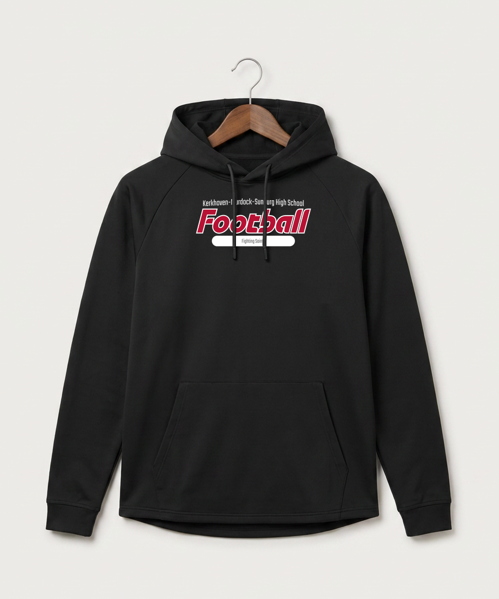 Kerkhoven-Murdock-Sunburg High School Football (Boys) - Black Hoodie - Full Front