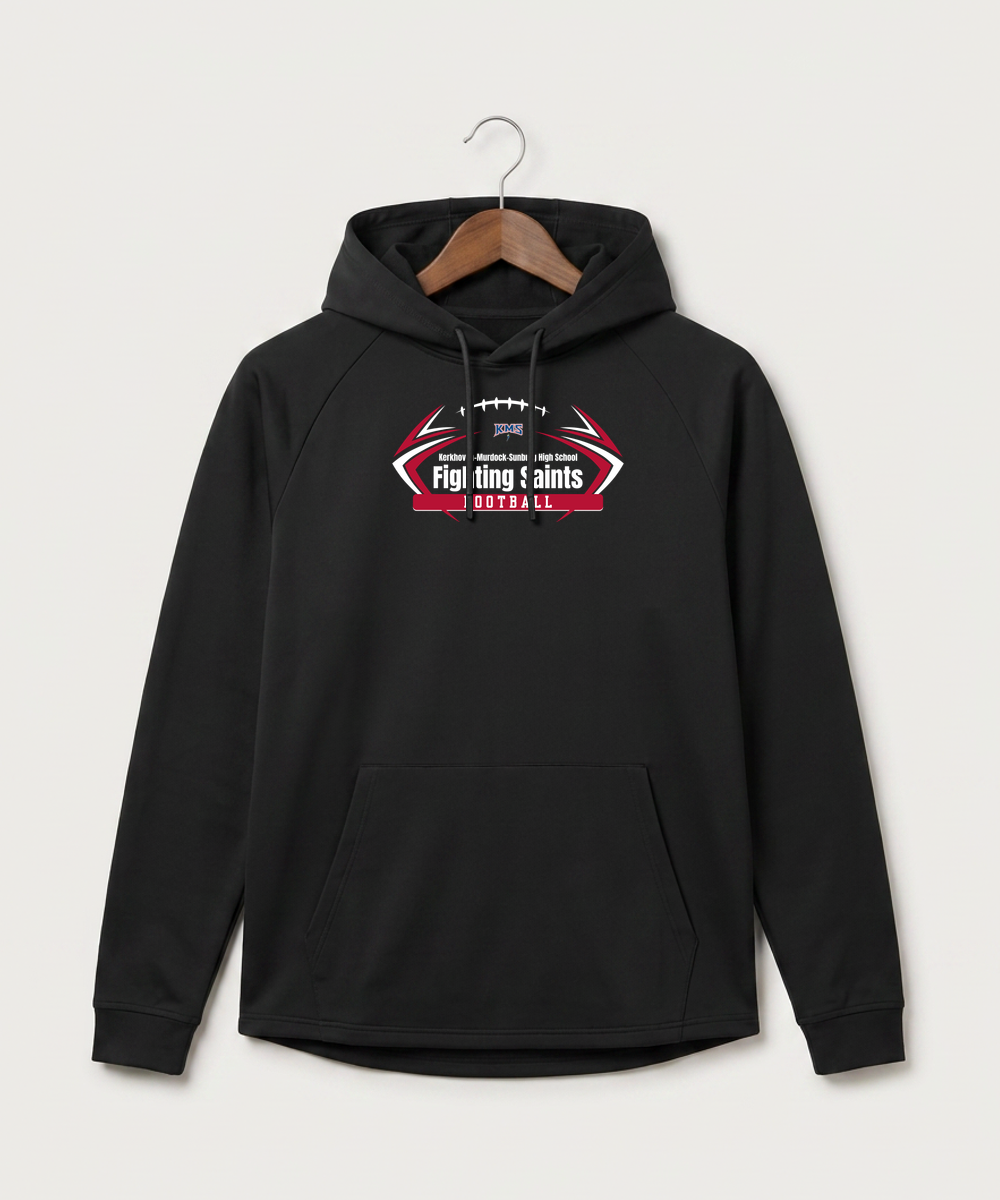 Kerkhoven-Murdock-Sunburg High School Football (Boys) - Black Hoodie - Full Front