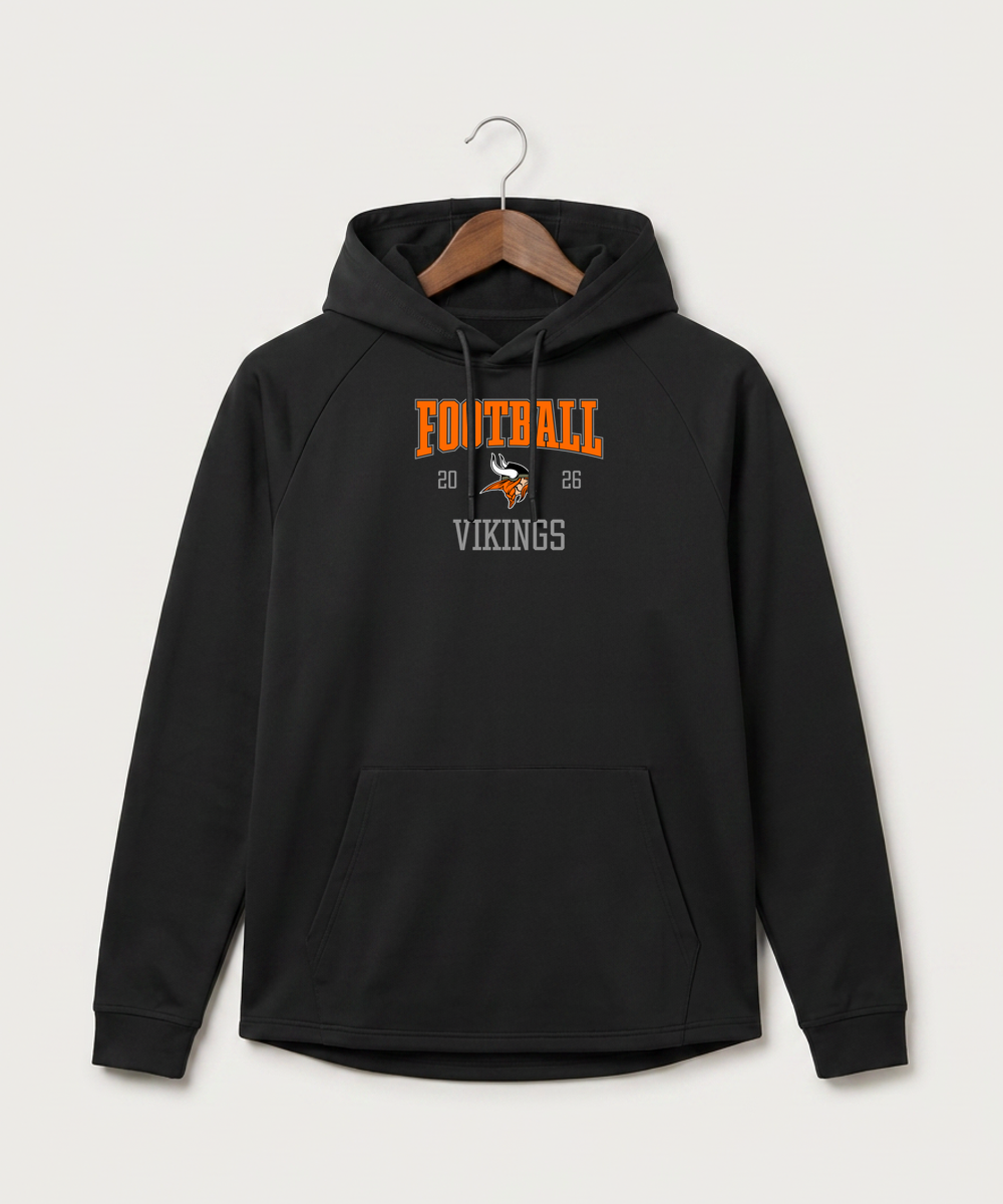 Littlefork Big Falls High School Football (Boys) - Black Hoodie - Full Front