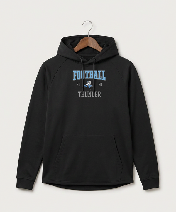 Long Prairie Grey Eagle High School Football (Boys) - Black Hoodie - Full Front