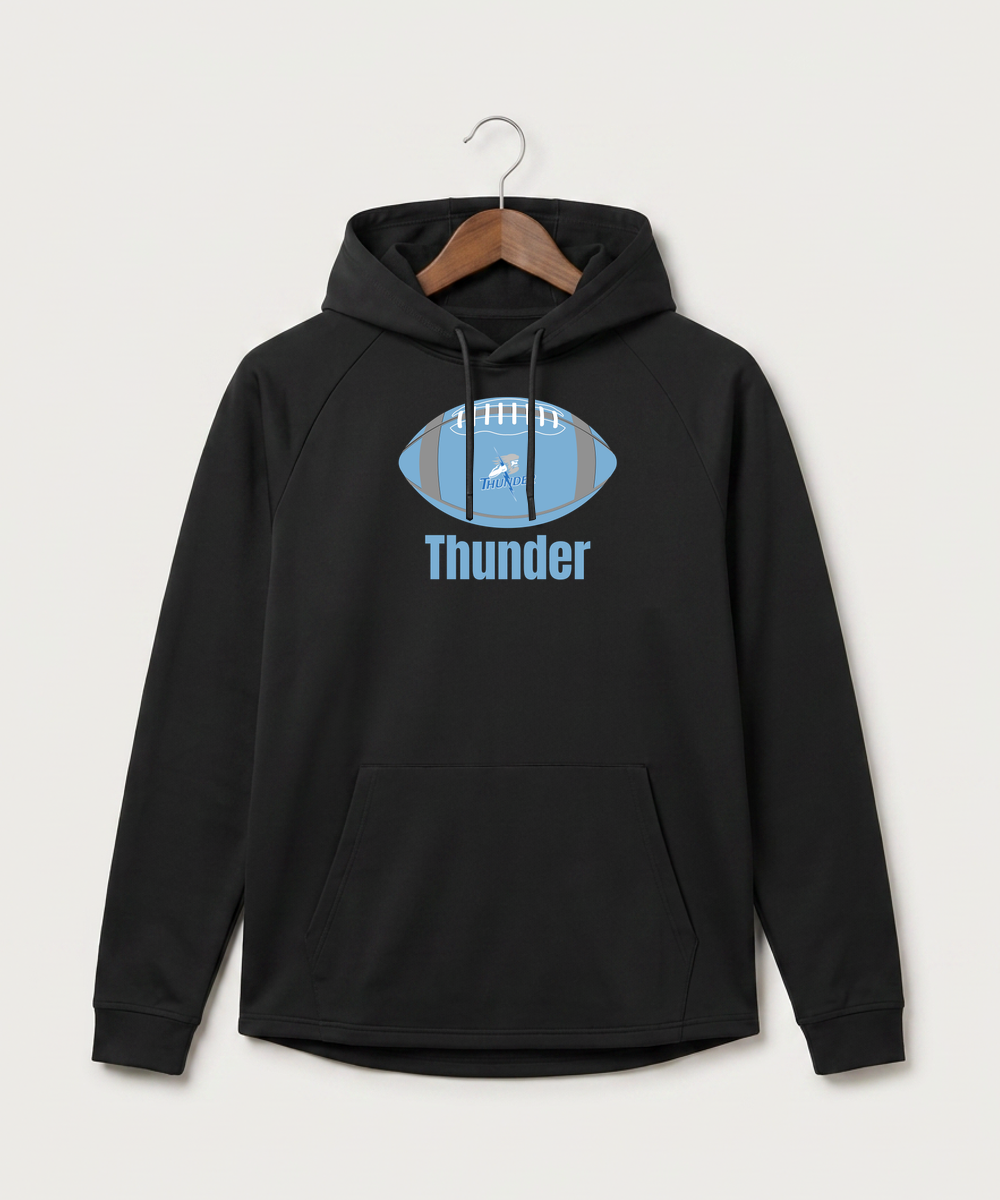 Long Prairie Grey Eagle High School Football (Boys) - Black Hoodie - Full Front