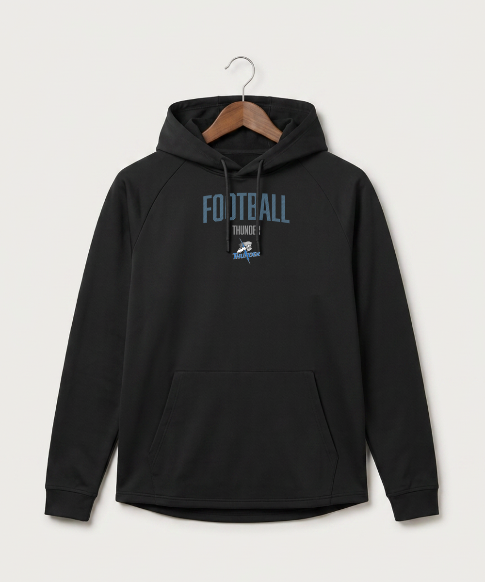Long Prairie Grey Eagle High School Football (Boys) - Black Hoodie - Full Front